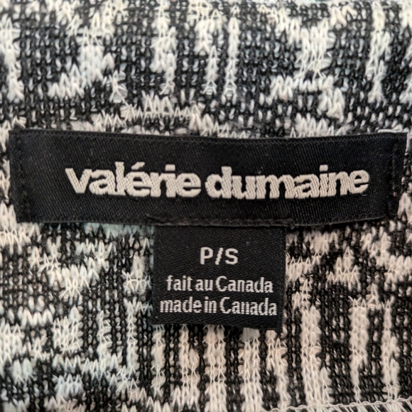 Cropped Valérie Dumaine grey patterned sweatshirt size small - Picture 3 of 5
